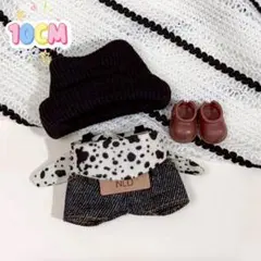 着せ替え ミニラブブ 10cm 4点セット オーバーオール バンダナ ゼブラ