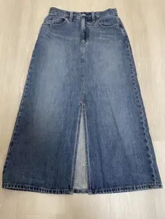 ユニクロ　デニムスカート/スリット/58cm