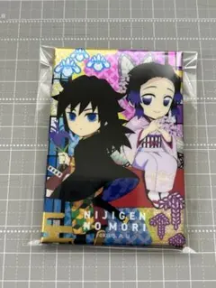 鬼滅の刃 ニジゲンノモリ ネオン缶バッジ 冨岡義勇 胡蝶しのぶ