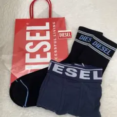 DIESEL ディーゼル 靴下 メンズソックスL&アンダーパンツL　5点セット❷のサムネイル