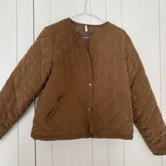 ブラウン キルティングジャケット