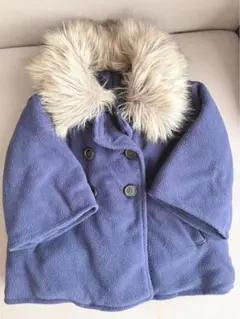 子供服　コート　ネイビー　80