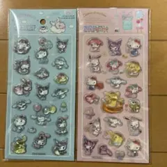 サンリオキャラクターズ　3D立体シール　ぷっくりシール　2枚セット　海外正規品