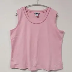 コレット レース カットワーク ノースリーブ タンクトップ PL ピンク 綿のサムネイル