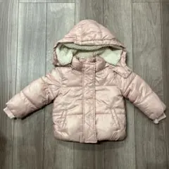 ピンク ボア内側 キルティングダウンコート　GAP サイズ:100