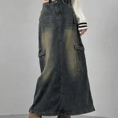 ジーンズロングスカート