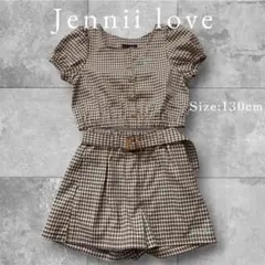 Jennii love チェック柄セットアップ 130cm
