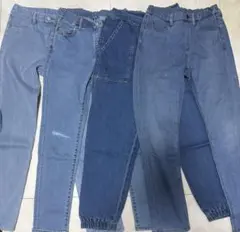 UNIQLO キッズ デニムパンツ 150サイズ4本セット