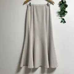 GU＊ストレッチ マーメイドスカート ロングスカート アイボリー ジーユー