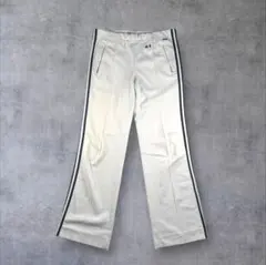 80s adidas アディダス トラックパンツ ホワイト デサント製