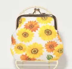 ひまわり柄がま口財布のサムネイル