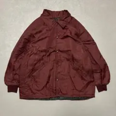 ASTRO 80s〜90s カナダ製 中綿コーチジャケットボルドーワインレッド