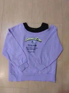 JENNI love パープル オフショルダー トレーナー 150cm