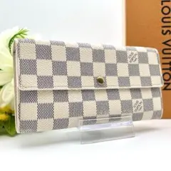 ✨美品✨ ルイヴィトン　ダミエ アズール　ポルトフォイユ サラ　財布