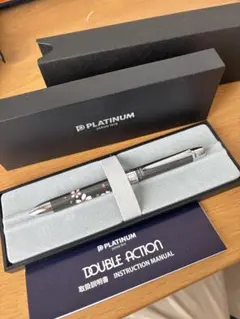 PLATINUM DOUBLE ACTION ボールペン2色＆シャーペン 桜柄のサムネイル