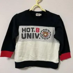 HOTB UNIV. 長袖トレーナー ネイビー/ホワイト/レッド