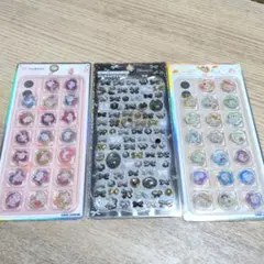 おはじきシール2種・ジュエルプチドロップ シール3個セット