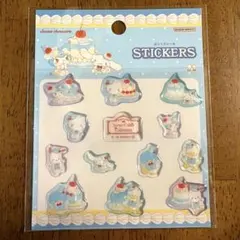 サンリオ　スウィートケーキコレクション　ぷっくりシール　ライトブルー