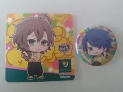 ヒプマイ 夢野幻太郎コースター有栖川帝統缶バッジ