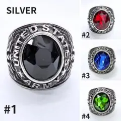 カレッジリング US ARMY シルバー ヴィンテージ ミリタリーリング