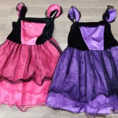 キッズドレス　プリンセス　パーティードレス　 ピンクと紫 100cm~