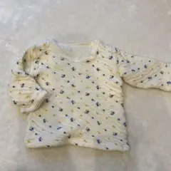 限定セール！現品限り！花柄長袖シャツ 90 極暖　冬　かわいい　クリーム