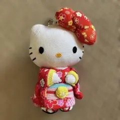 ハローキティ ぬいぐるみキーホルダー 着物 和風 - メルカリ