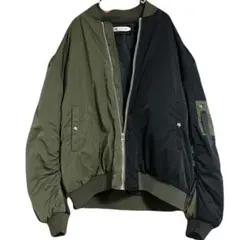 MA-1 アウター ジャケット 韓国ストリートコーデ 短丈 ブルゾン