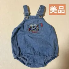 ミキハウス　ダブルビー　デニム　サロペット だるまオール　オーバーオール