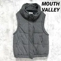 【MOUTH VALLEY】中綿ダウンベスト グレー M シンプル ポケット