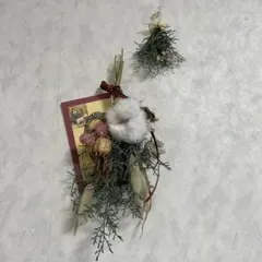 ドライフラワースワッグ カード付き