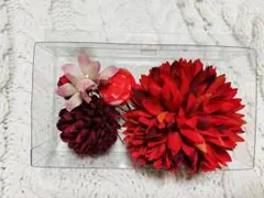 髪飾り 成人式 ダリア 小花 5本組 七五三 和装
