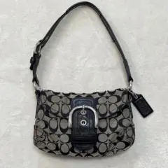Coach Soho Signature Shoulder Bag Gray