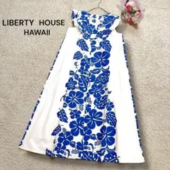 【リバティハウスLIBERTY HOUSE】USA ボタニカル　ロンクワンピース