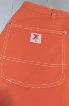 新品 LEE X line リーワイドバギーペインターパンツ オレンジ XLのサムネイル