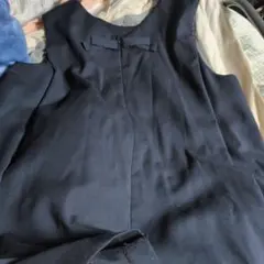 ローズティアラ　バッグリボン　ノースリーブワンピース ネイビー 42