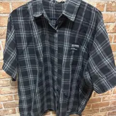 SHEIN シーイン 半袖チェックシャツ　チェックシャツ　春服　半袖シャツ