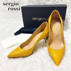 sergio rossi ポインテッドトゥ ハイヒール レザー パンプスのサムネイル