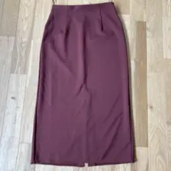 ユニクロ　ストレッチダブルフェイスナロースカート Lサイズ