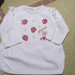BeBe SLAPSLIP 130cm 七分袖Tシャツ うさぎ いちごのサムネイル