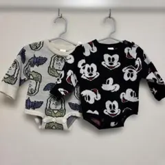 ディズニー　ニットロンパース 70