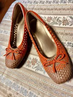 fitfit 靴　オレンジ　24cm パンプス