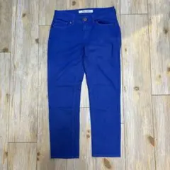 ユニクロ　スキニーフィット　デニムパンツ 23サイズ　ロイヤルブルー