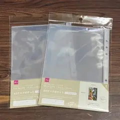 DAISO A5 クリアポケット 2L判 写真 リフィル 6リングバインダー