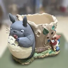 希少】ジブリ となりのトトロ プランターカバー お花ておしぐるま 風