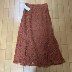 VIS新品タグ付き中花柄レーススカート