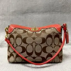 Coach Signature Turn Lock Mini Hand Bag