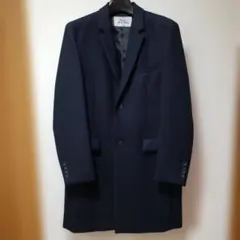 チェスターコート●ネイビー●L●美品●ジャーナルスタンダード●本切羽仕立
