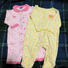 カーターズ花柄ドット柄ロンパースセット70入園準備お着替え