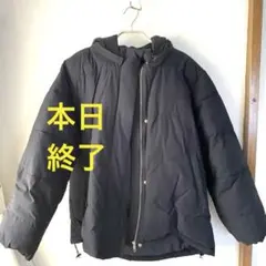 フード付き 中綿ジャケット ネイビー